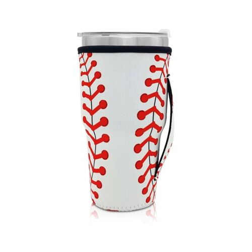 Tumbler Koozie Sleeve Baseball Fits 30oz Tumbler