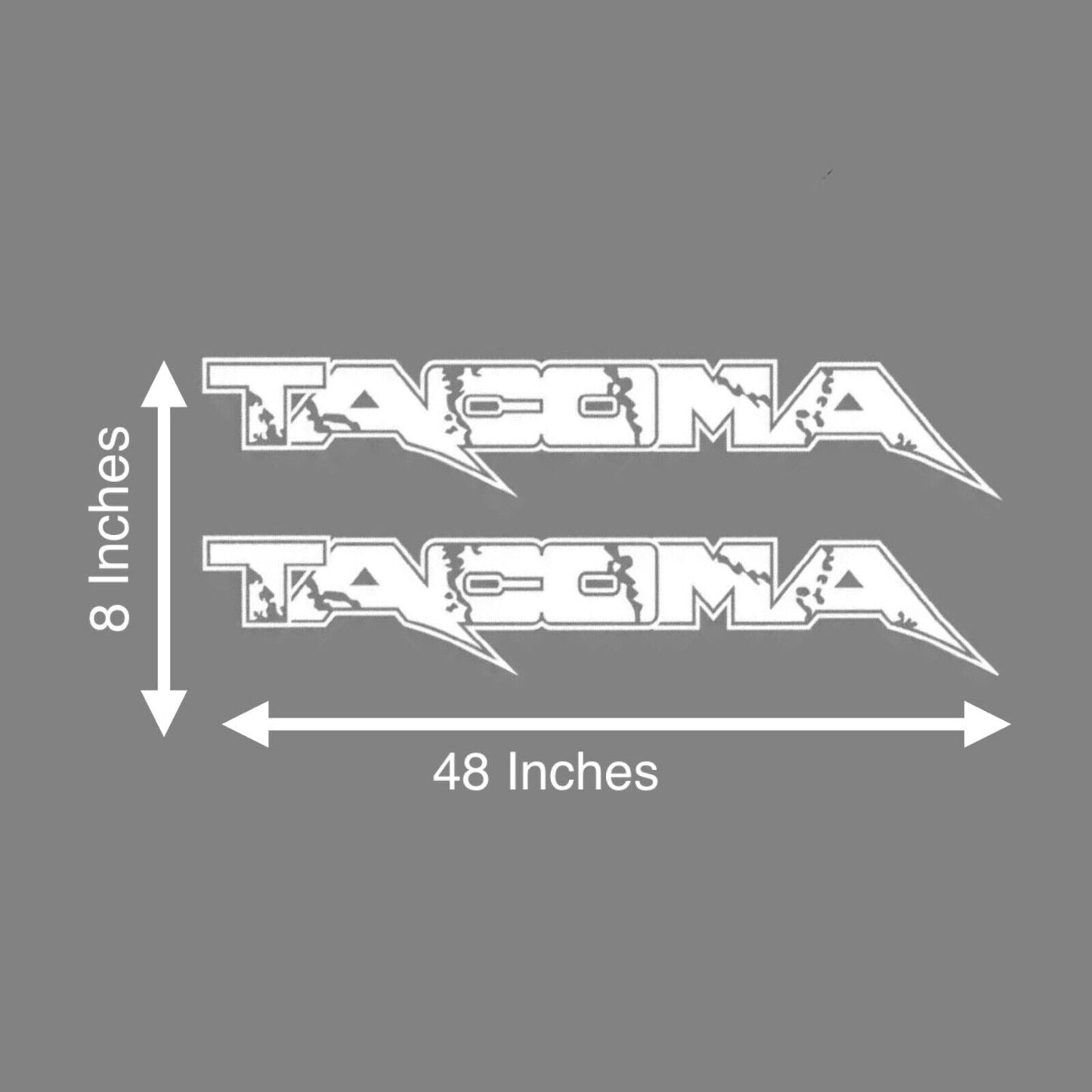 Toyota Tacoma Bed Side Vinyl Decal 48”x8” - 2 Pack (Pair)