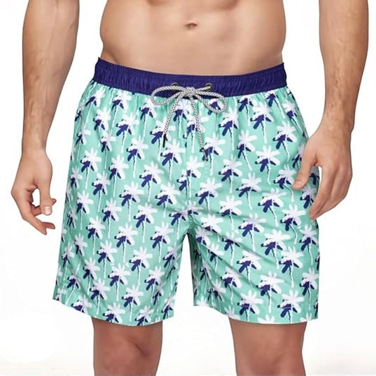 SURF CUZ Mens Swim Trunks 5 Inch Swim Shorts Quick Dry Bathing Suits for Men