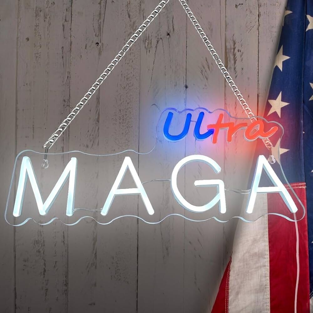 Ultra MAGA Neon Sign LED For Room, Bar, Garage , Man-cave 18.9” X 7.3” inch