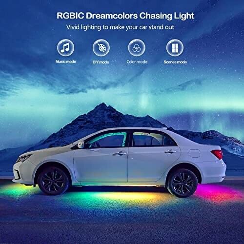 Car/Truck Bluetooth Underglow LED LIGHT Kit, 5 Modes App and Remote Control