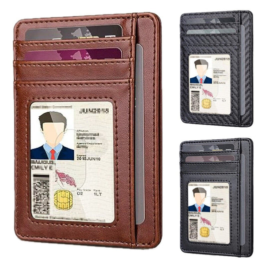Mens Minimalist Wallet, RFID Blocking, Card Holder, Cash Storage