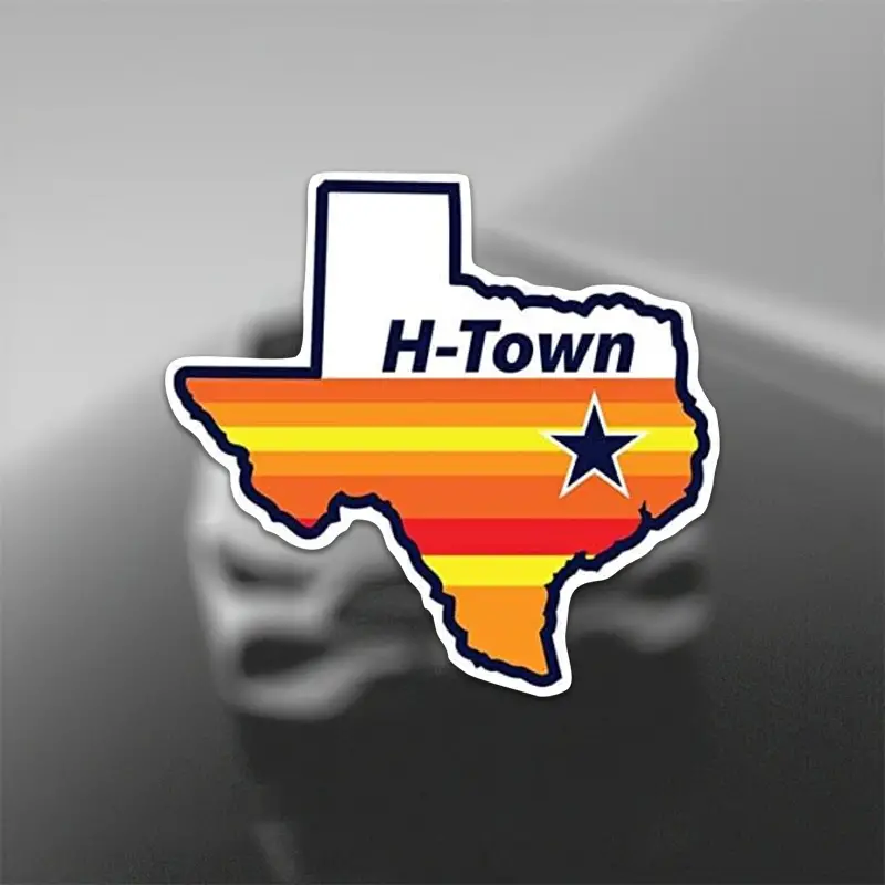 H-Town, Houston Astros Vinyl Sticker Decal - for Car Truck SUV Van Window