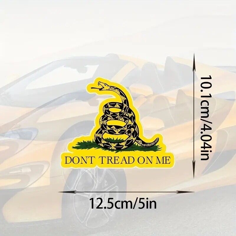 Don't Tread On Me Vinyl Sticker Decal - 5 Inches - for Car Truck SUV Van Window