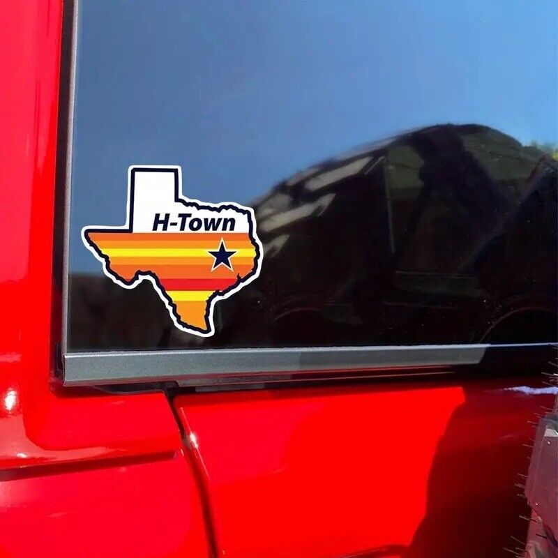 H-Town, Houston Astros Vinyl Sticker Decal - for Car Truck SUV Van Window