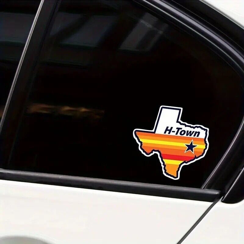 H-Town, Houston Astros Vinyl Sticker Decal - for Car Truck SUV Van Window