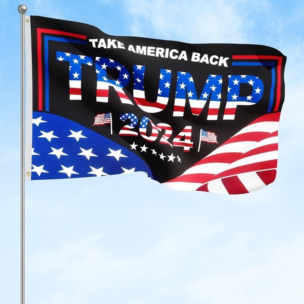 Trump 2024 Flag 3x5 FT, MAGA, One Side Election Flag