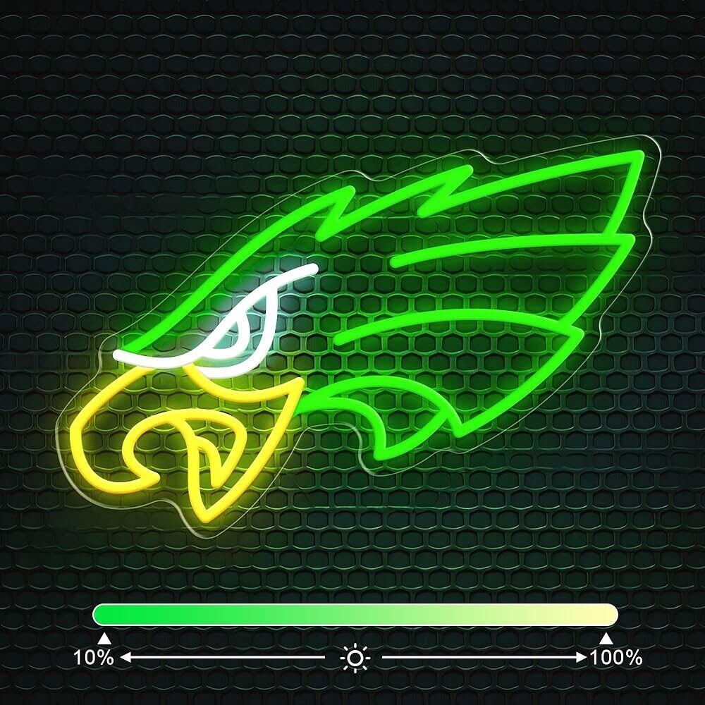 Eagles Birds Football  LED Neon Sign For Bar, Garage , Mancave 15” x 10” Inches