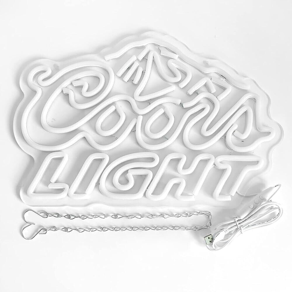 Coors Light LED Neon Sign for Man Cave, Bar Pub, Restaurant, Gift