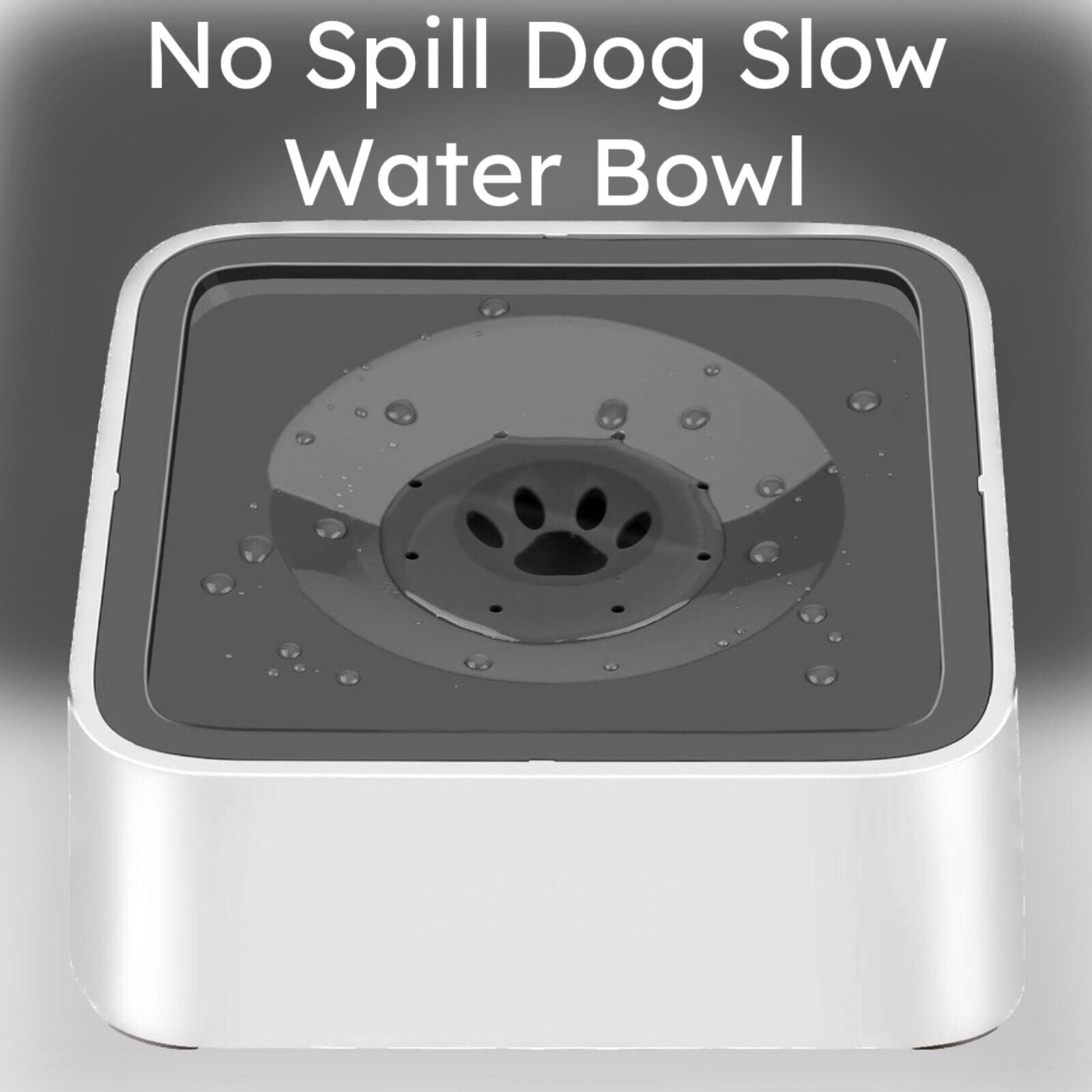 SPILL Proof Dog Water Bowl 70oz Slow Water Feeder