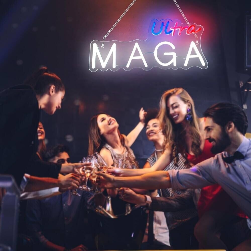 Ultra MAGA Neon Sign LED For Room, Bar, Garage , Man-cave 18.9” X 7.3” inch