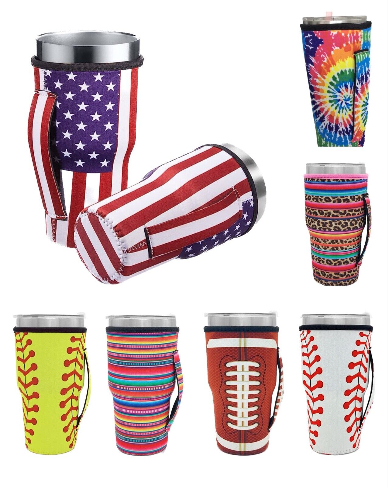 Tumbler Koozies Sleeve Fits 30oz Tumbler