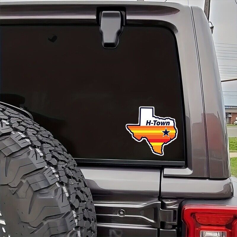 H-Town, Houston Astros Vinyl Sticker Decal - for Car Truck SUV Van Window