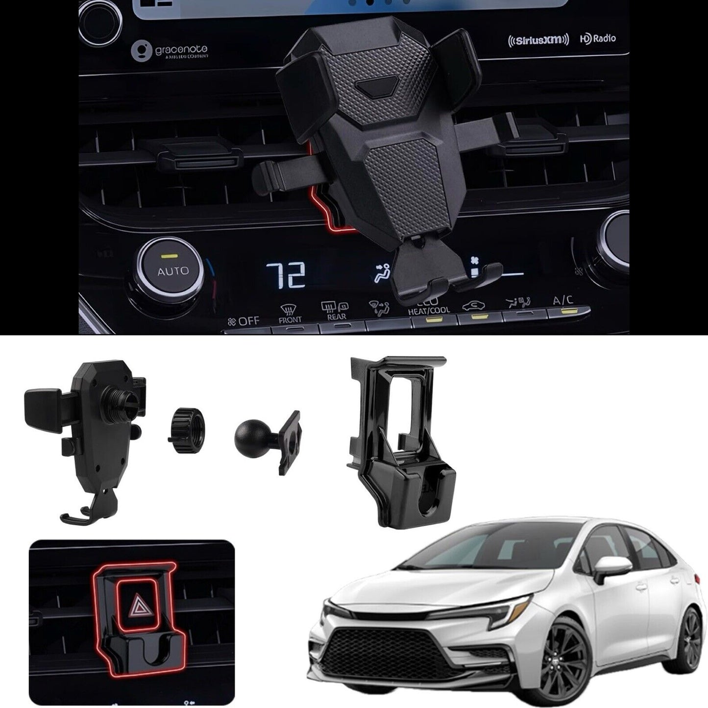 Phone Mount Holder for Toyota Corolla 2020 - 2024 Phone Mount Holder