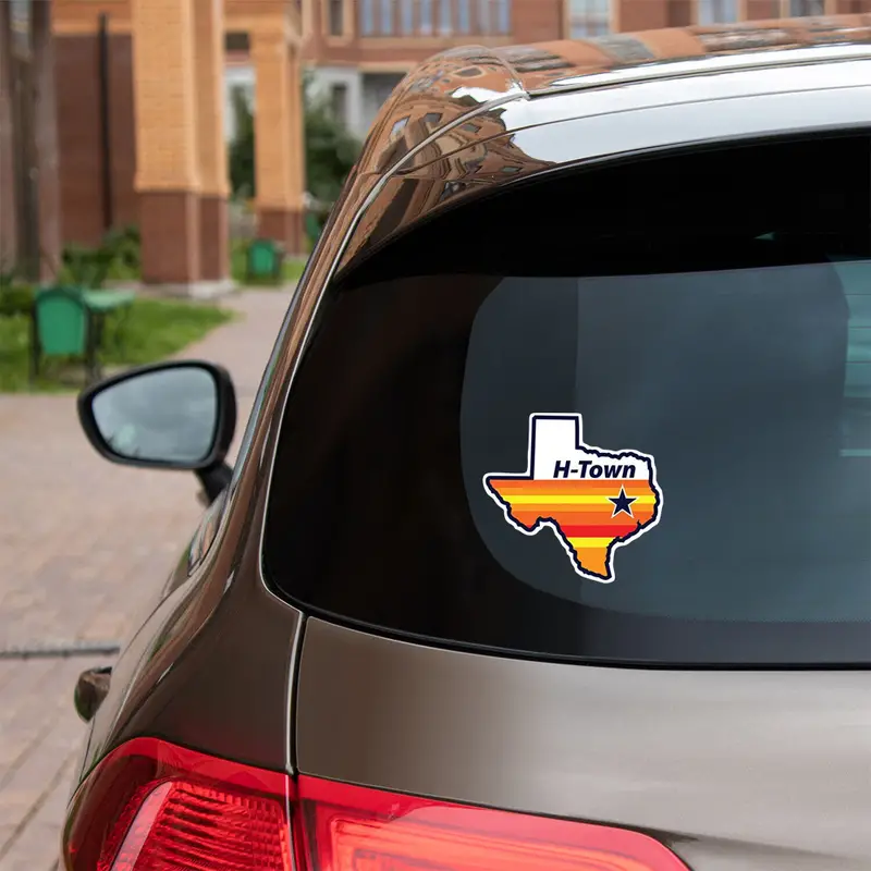 H-Town, Houston Astros Vinyl Sticker Decal - for Car Truck SUV Van Window