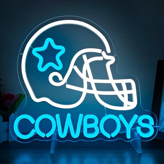 Dallas Cowboys LED Neon Sign 10.6"x 12.5" Inches