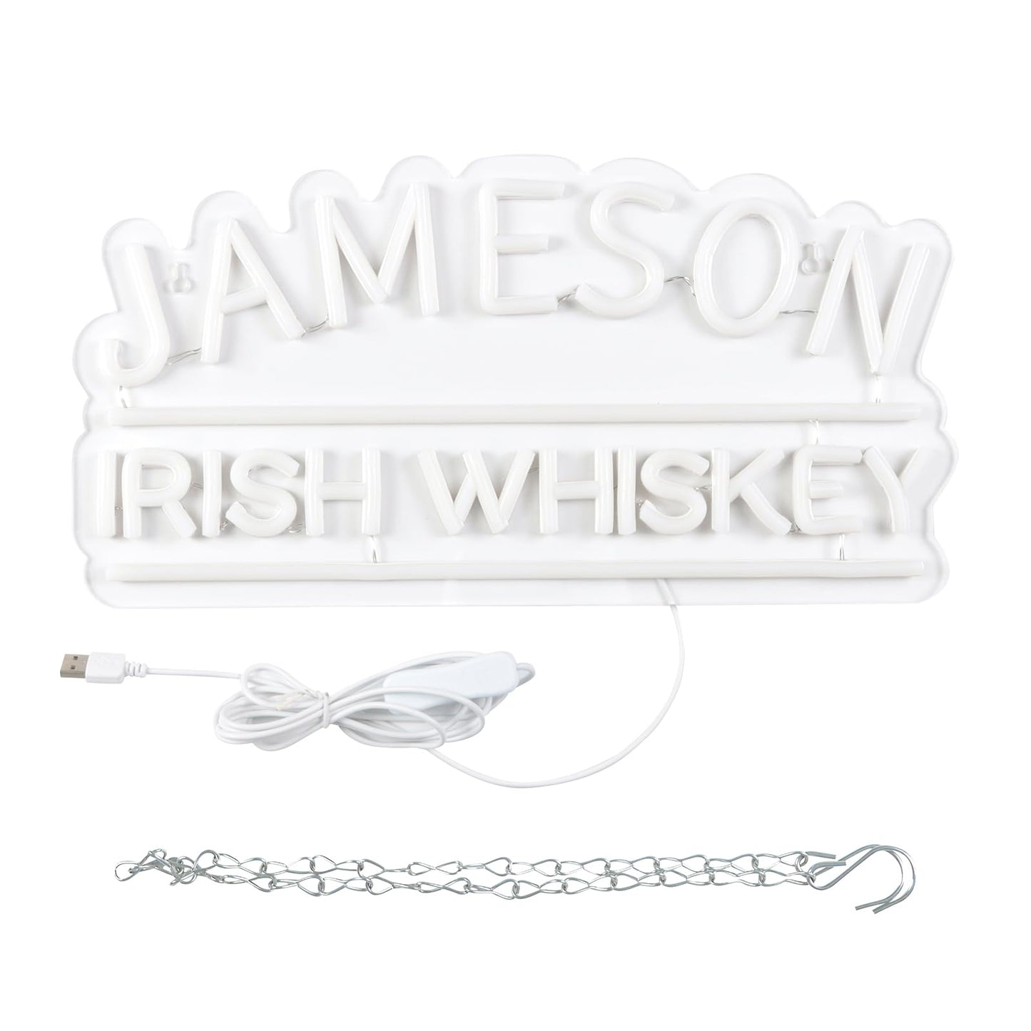 Irish Whiskey Neon LED Bar, Man-cave Sign LED Sign, USB, Wall Hanging