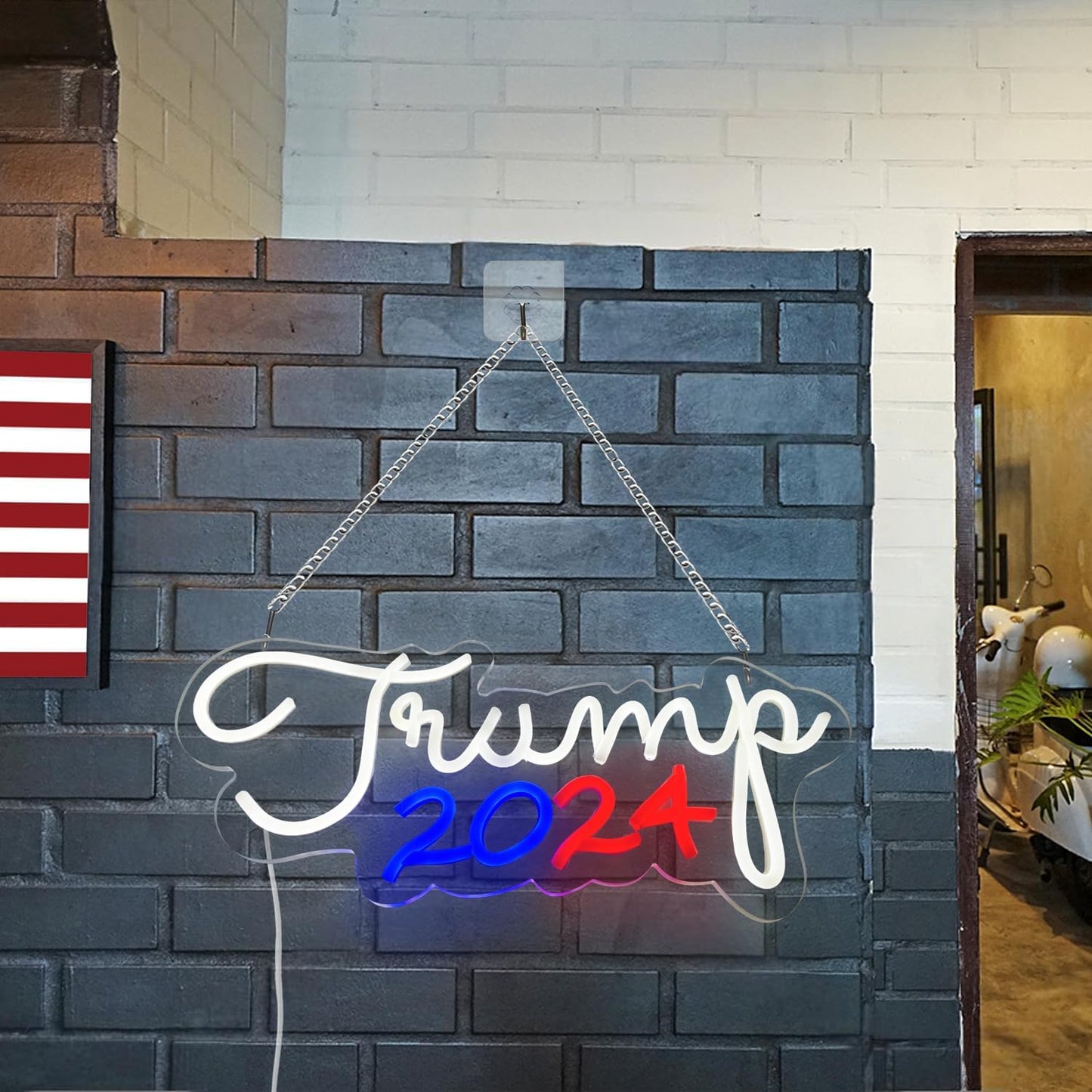 Trump 2024 LED Neon Sign For Bar, Porch, Garage, Mancave 16"X7.8” Inch