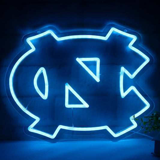 North Carolina College Football Neon Sign LED For Room, Garage, Man-cave, Bar, 15.2” x 11.8” inch