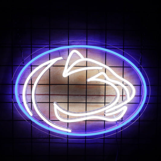 Penn College Football Neon Sign LED For Room, Garage, Man-cave, Bar, 15” x 10.6” inch