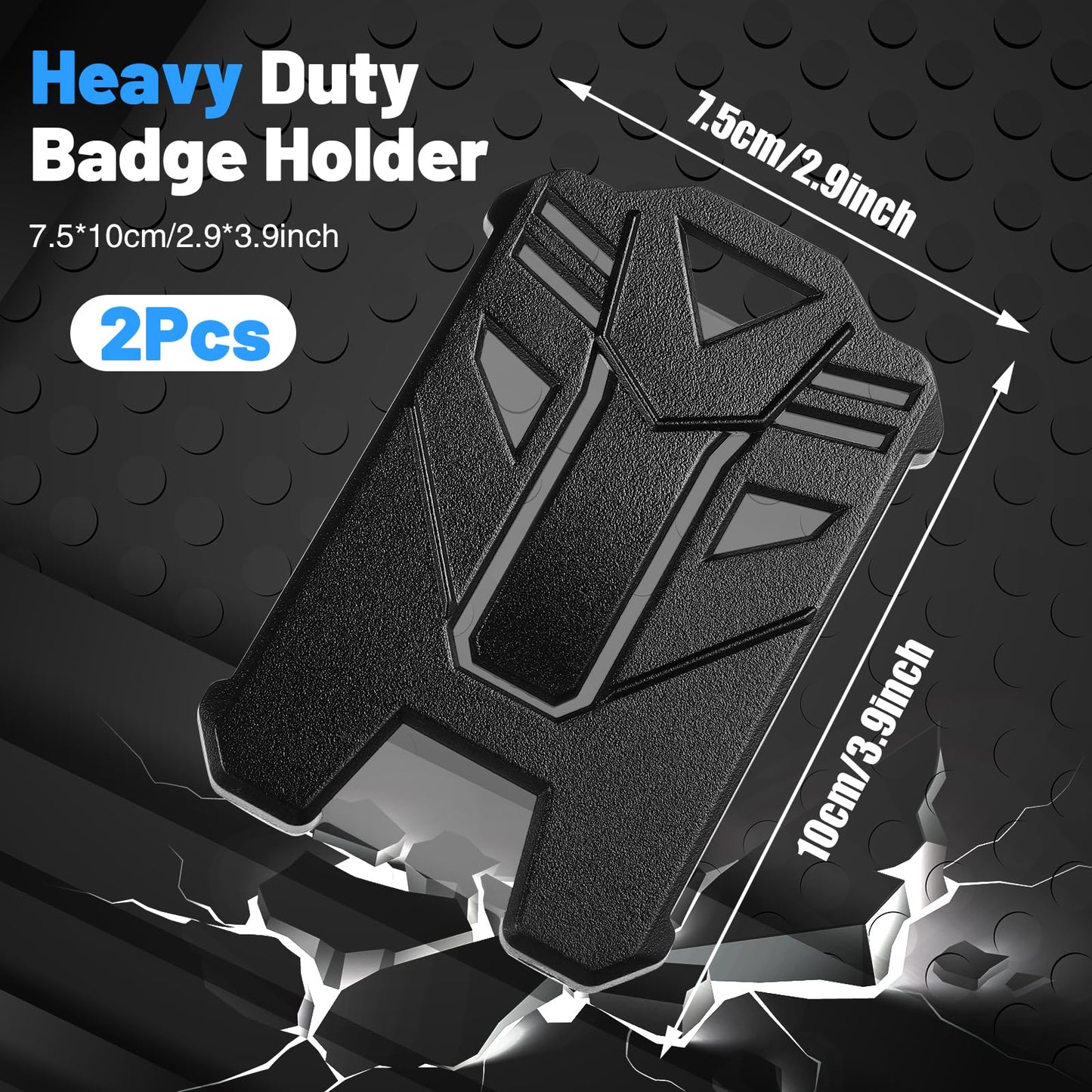 2 Pack Heavy Duty ID and Card Badge Holder Wallet