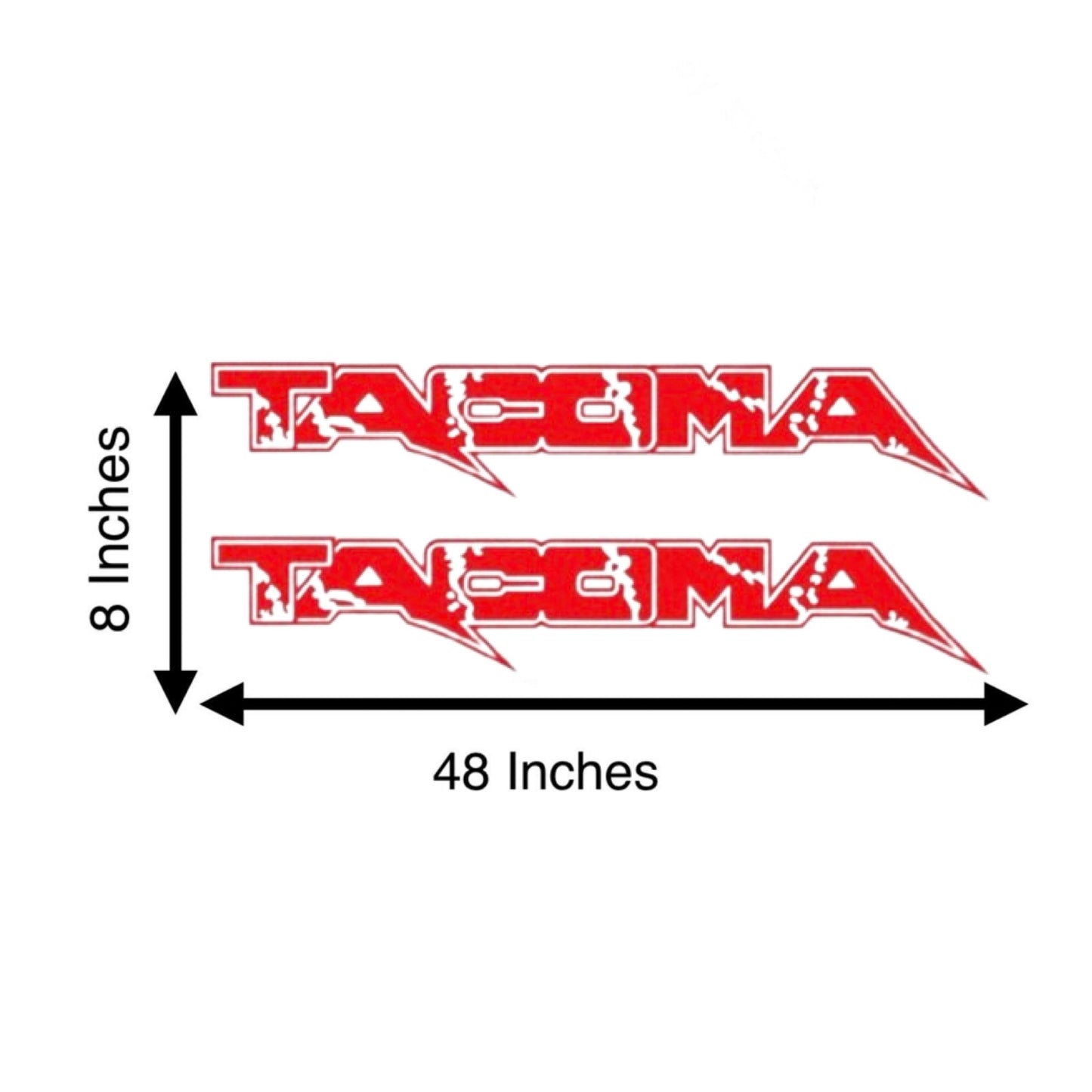 Toyota Tacoma Bed Side Vinyl Decal 48”x8” - 2 Pack (Pair)